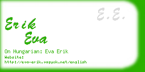 erik eva business card